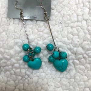 Turquoise Dangle Earrings FREE with any purchase!